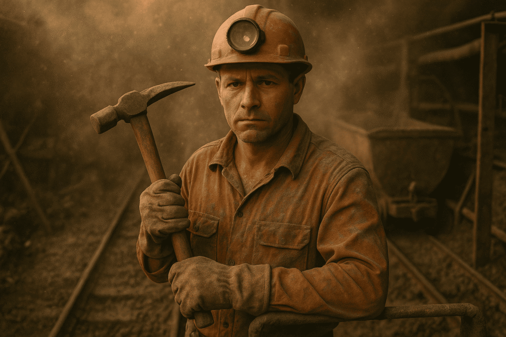Miners working underground exposed to asbestos fibers from mining asbestos ore and other minerals