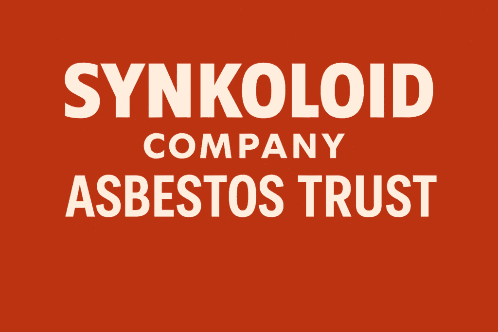 Synkoloid asbestos exposure risk for construction workers handling joint compounds, spackling paste, and adhesives.