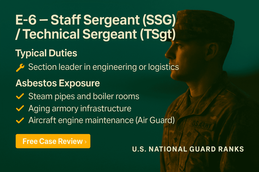 E-6 – Nat Guard Staff Sergeant – Technical Sergeant - Mesotheliomahelp.center