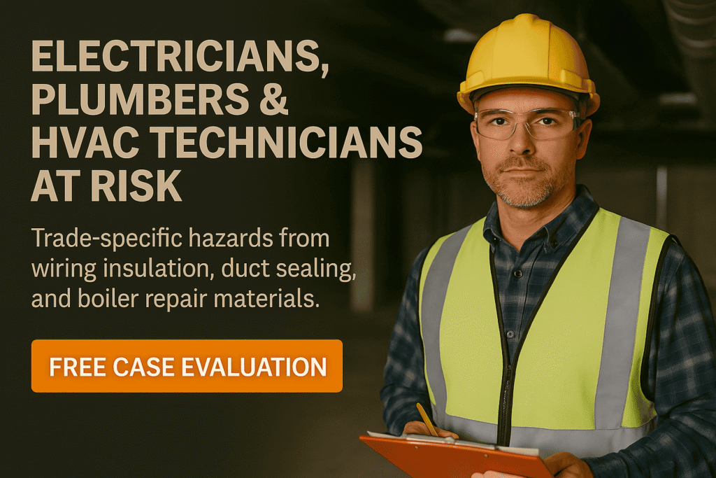 Electricians, Plumbers & HVAC Technicians at Risk - Mesotheliomahelp.center