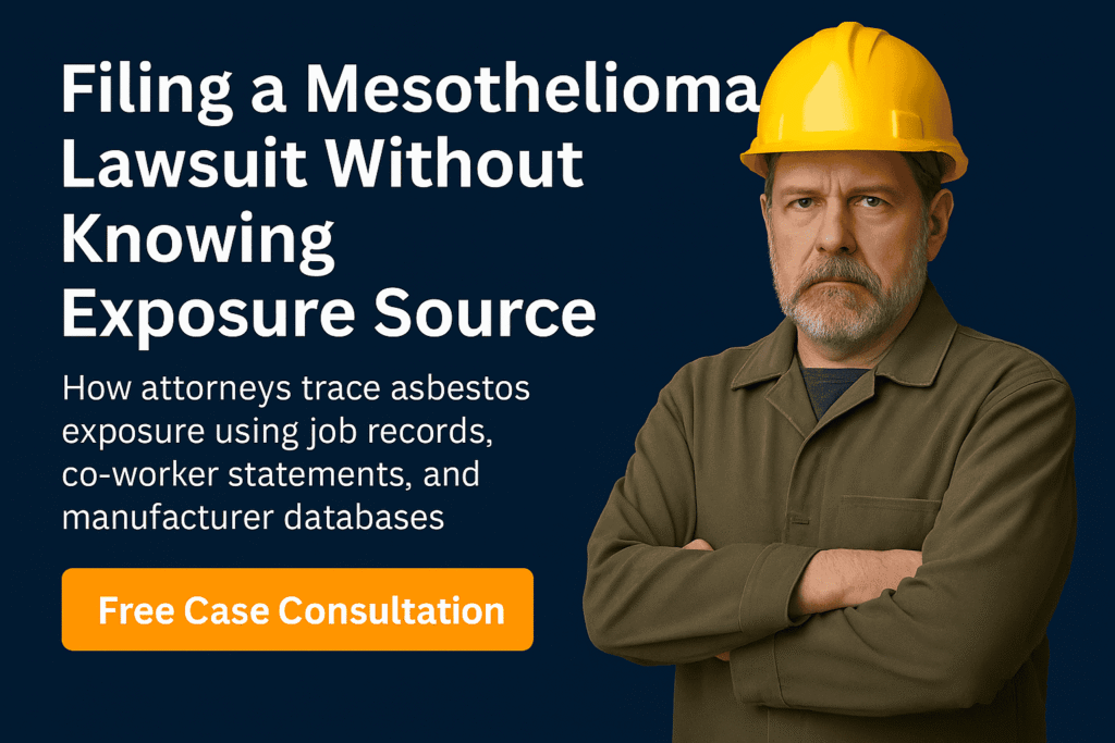 Filing a Mesothelioma Lawsuit Without Knowing Exposure Source - Mesotheliomahelp.center