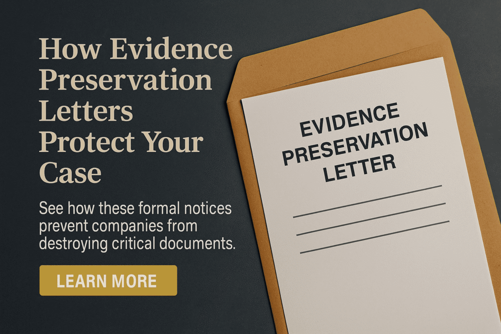 How Evidence Preservation Letters Protect Your Case - Mesotheliomahelp.center