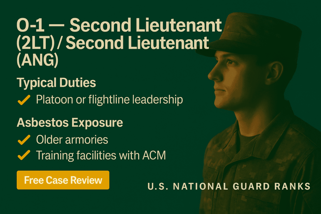 O-1 – Nat Guard Second Lieutenant -Second Lieutenant - Mesotheliomahelp.center