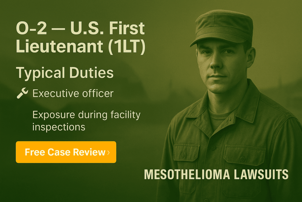 O-2 – Army First Lieutenant (1LT) Asbestos Exposure - Mesotheliomahelp.center