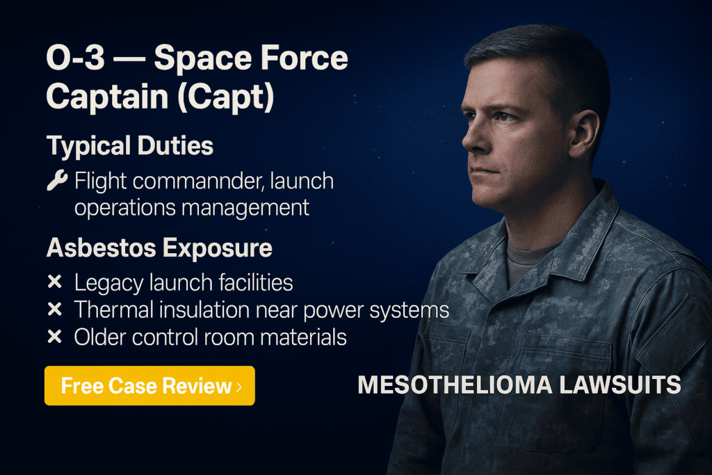 O-3 – Space Force Captain (Capt) Asbestos Exposure - Mesotheliomahelp.center