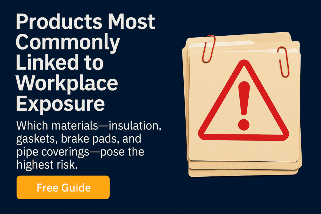 Products Most Commonly Linked to Workplace Exposure - Mesotheliomahelp.center