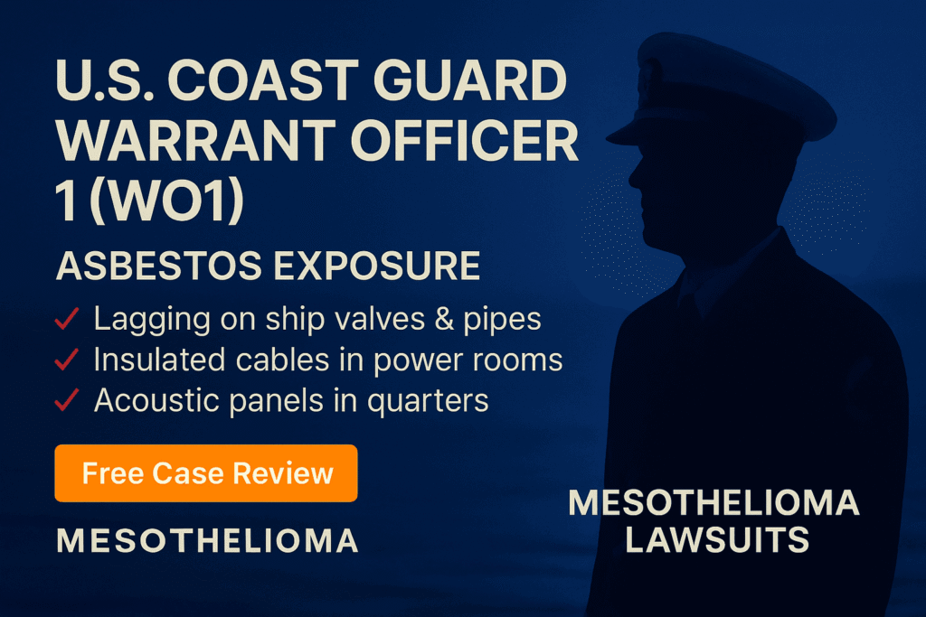 WO1 Coast Guard Warrant Officer 1 Asbestos Exposure - Mesotheliomahelp.center