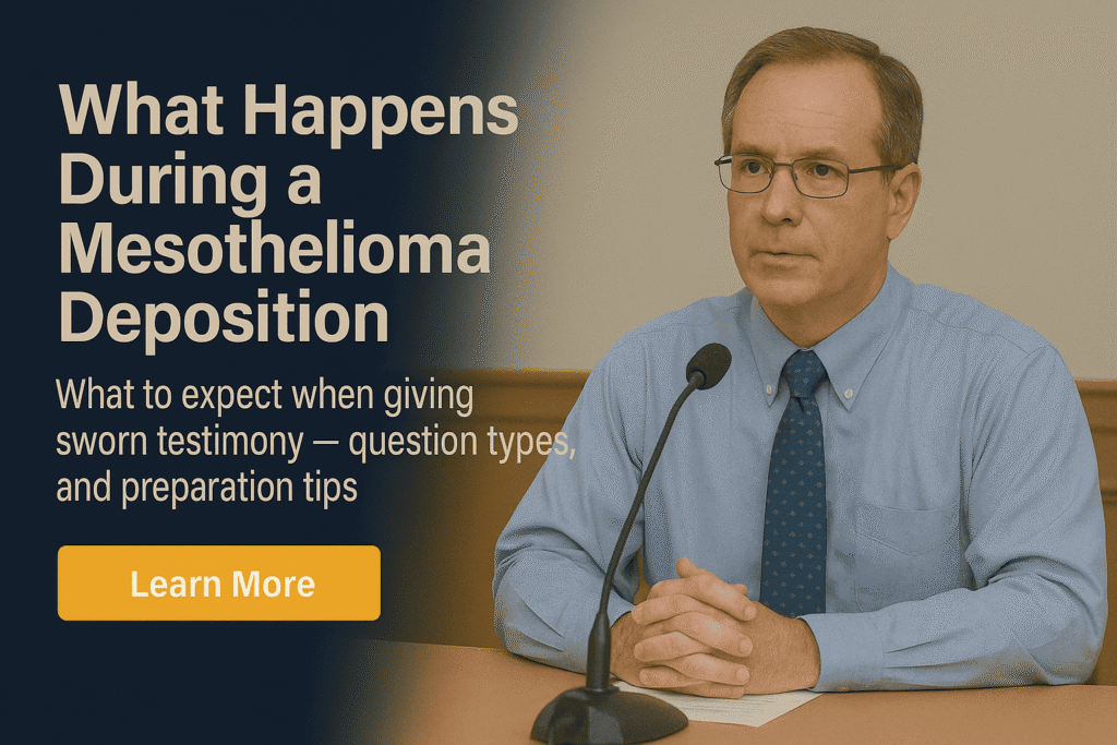 What Happens During a Mesothelioma Deposition - Mesotheliomahelp.center