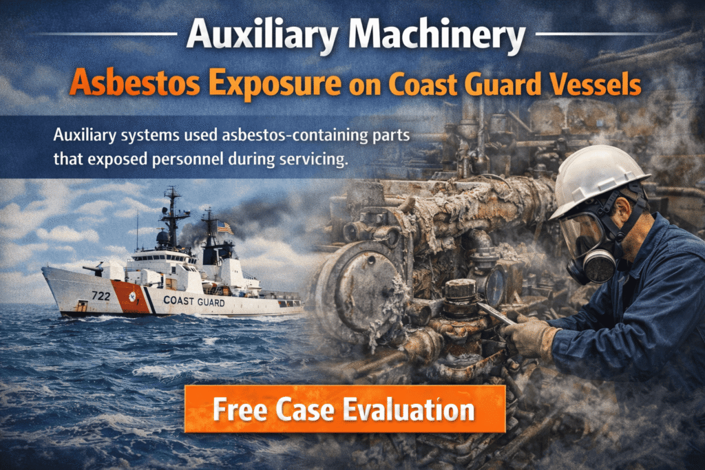 Auxiliary Machinery Asbestos Exposure on Coast Guard Vessels - Mesotheliomahelp.center