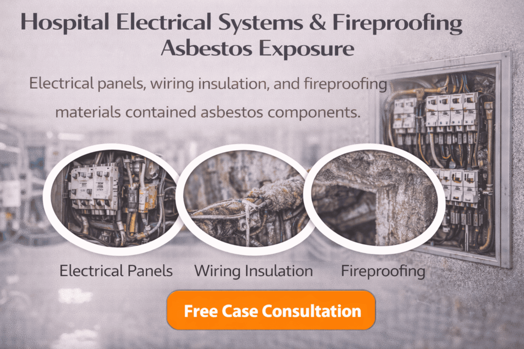 Hospital Electrical Systems & Fireproofing Asbestos Exposure - Mesotheliomahelp.center