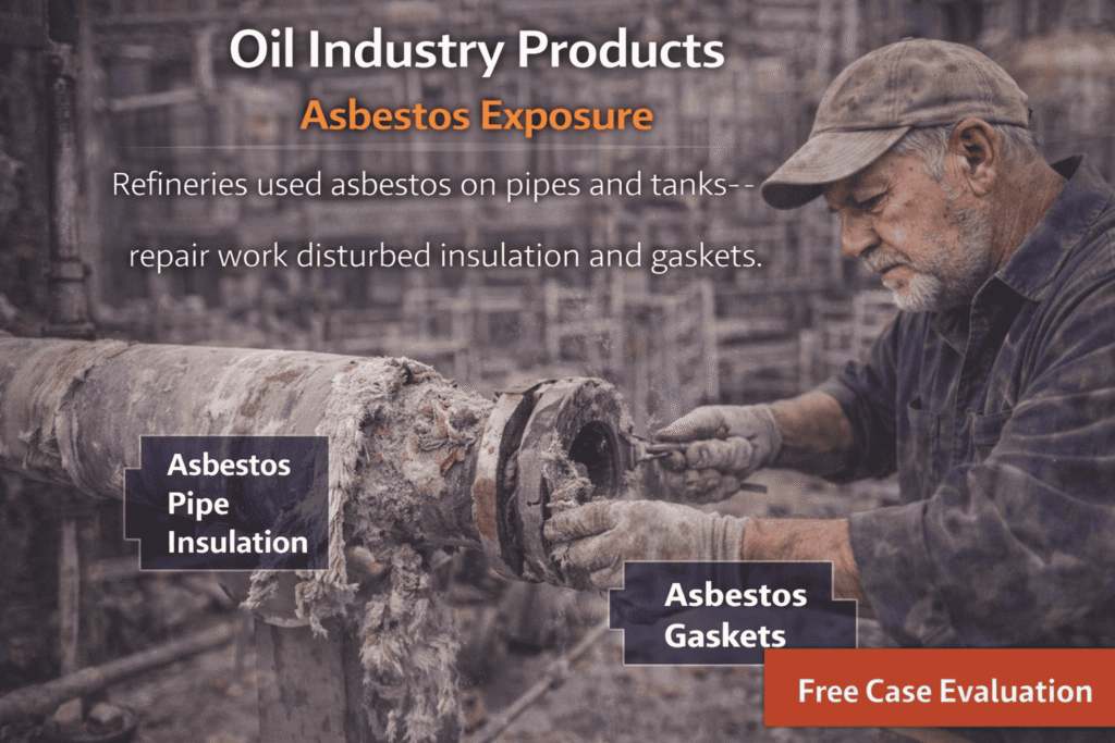Oil Industry Asbestos Products Mesothelioma Lawsuits