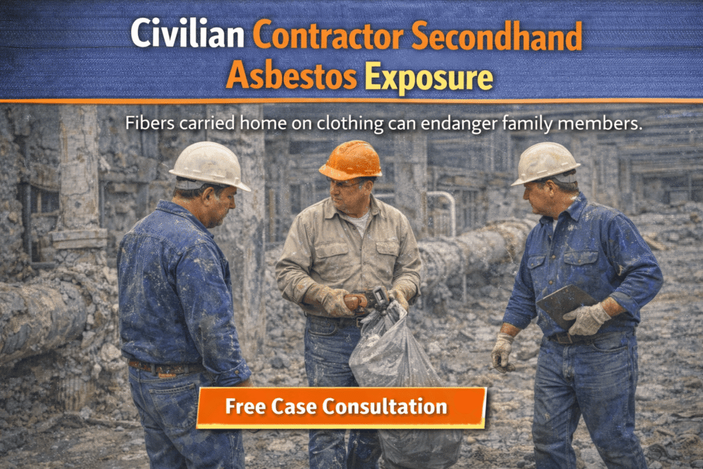 Civilian Contractor Secondhand Asbestos Exposure - Mesotheliomahelp.center