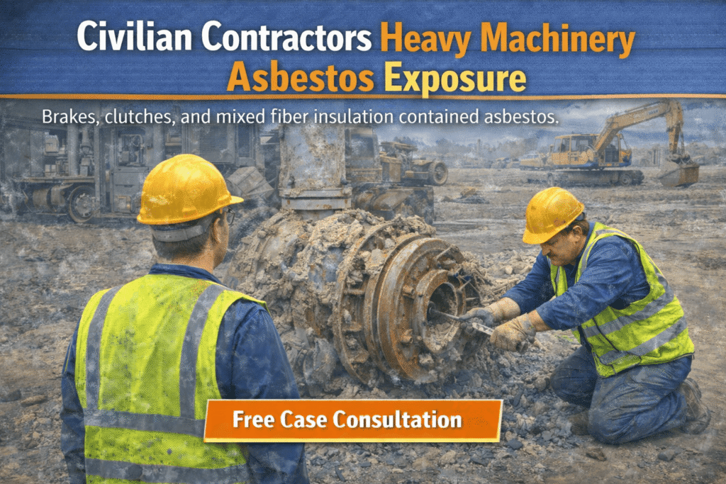 Civilian Contractors Heavy Machinery Asbestos Exposure - Mesotheliomahelp.center
