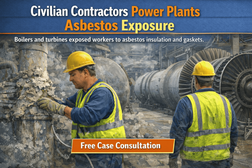 Civilian Contractors Power Plants Asbestos Exposure - Mesotheliomahelp.center