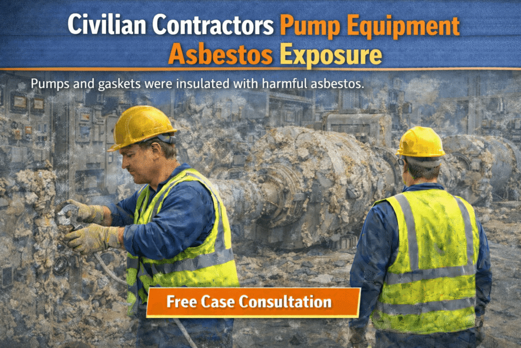 Civilian Contractors Pump Equipment Asbestos Exposure - Mesotheliomahelp.center