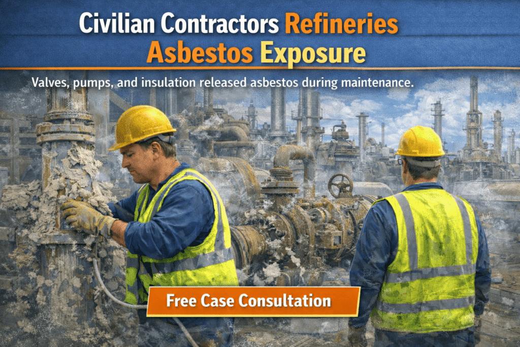 Civilian Contractors Refineries Asbestos Exposure - Mesotheliomahelp.center