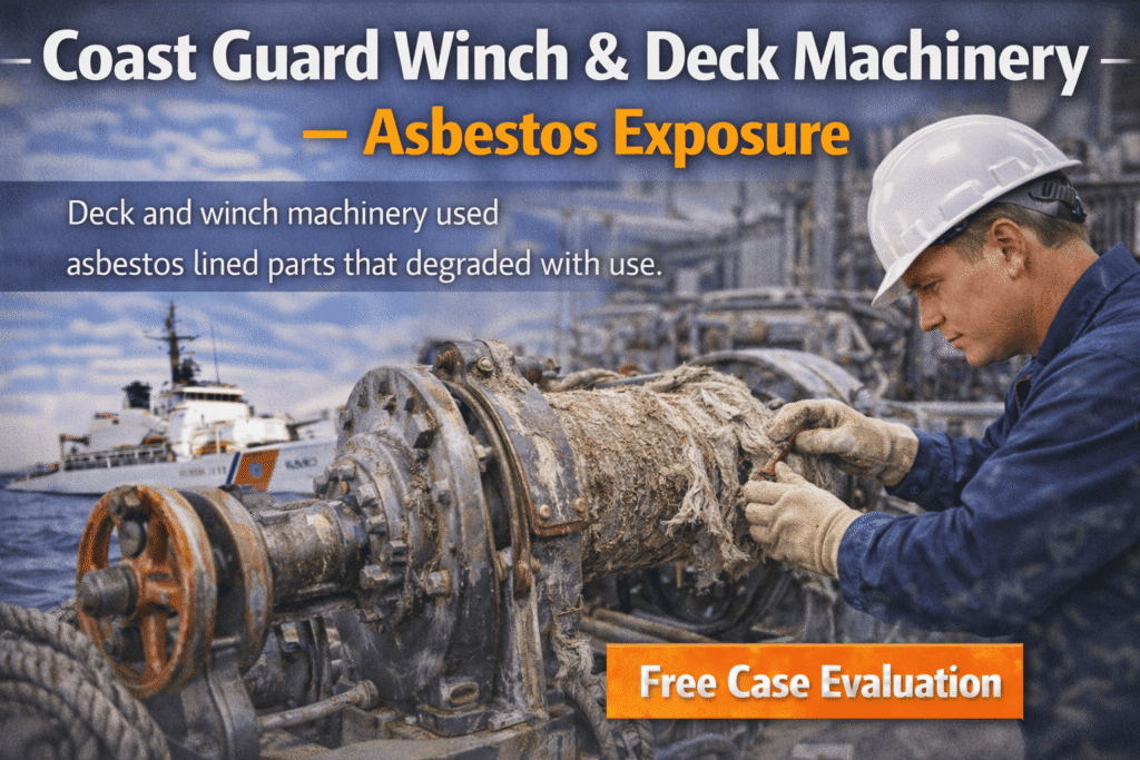 Coast Guard Winch & Deck Machinery Asbestos Exposure - Mesotheliomahelp.center
