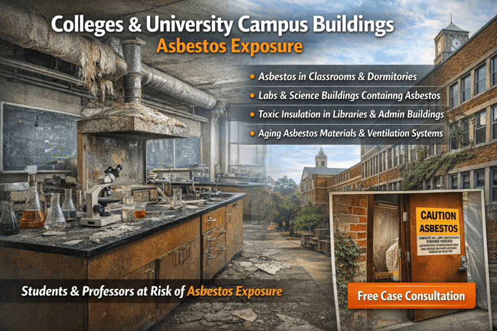 Colleges & University Campus Buildings Asbestos Exposure - mesotheliomahelp.center