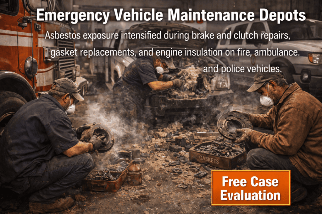 Emergency Vehicle Maintenance Depots Asbestos Exposure - mesotheliomahelp.center