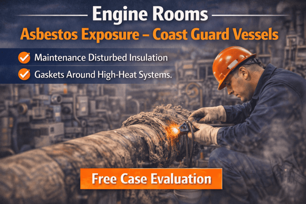 Engine Rooms Asbestos Exposure on Coast Guard Vessels - Mesotheliomahelp.center