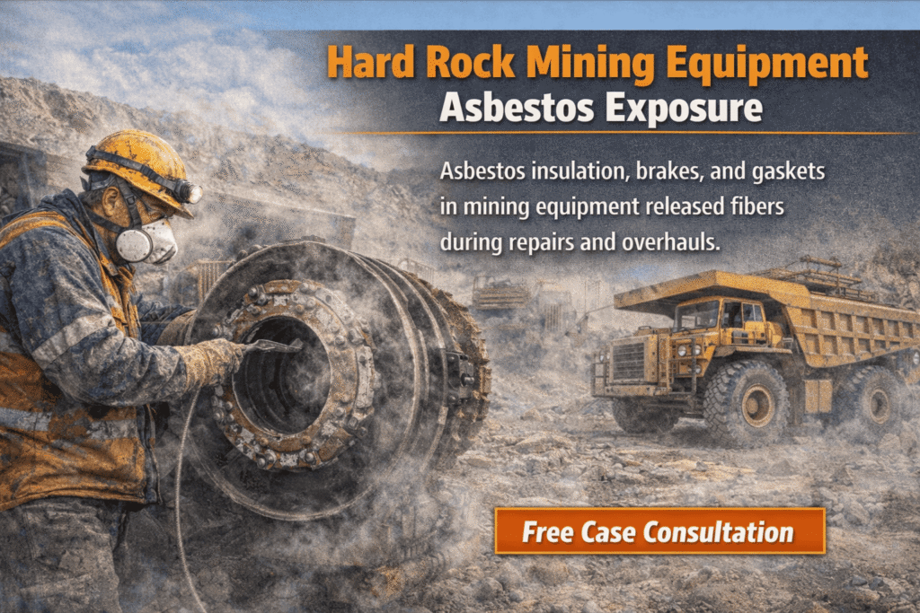 Hard Rock Mining Equipment Asbestos Exposure - Mesotheliomahelp.center