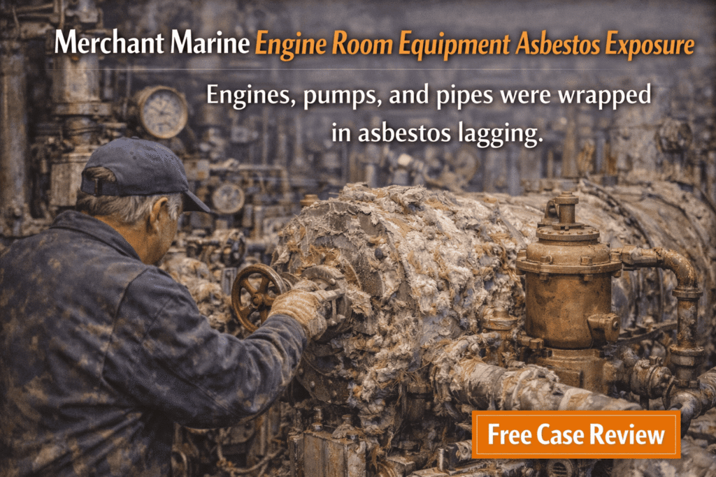 Merchant Marine Engine Room Equipment Asbestos Exposure - Mesotheliomahelp.center