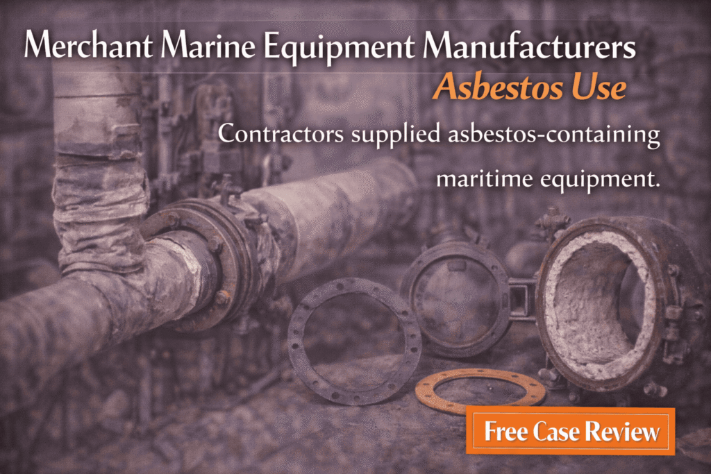 Merchant Marine Equipment Manufacturers Asbestos Use - mesotheliomahelp.center