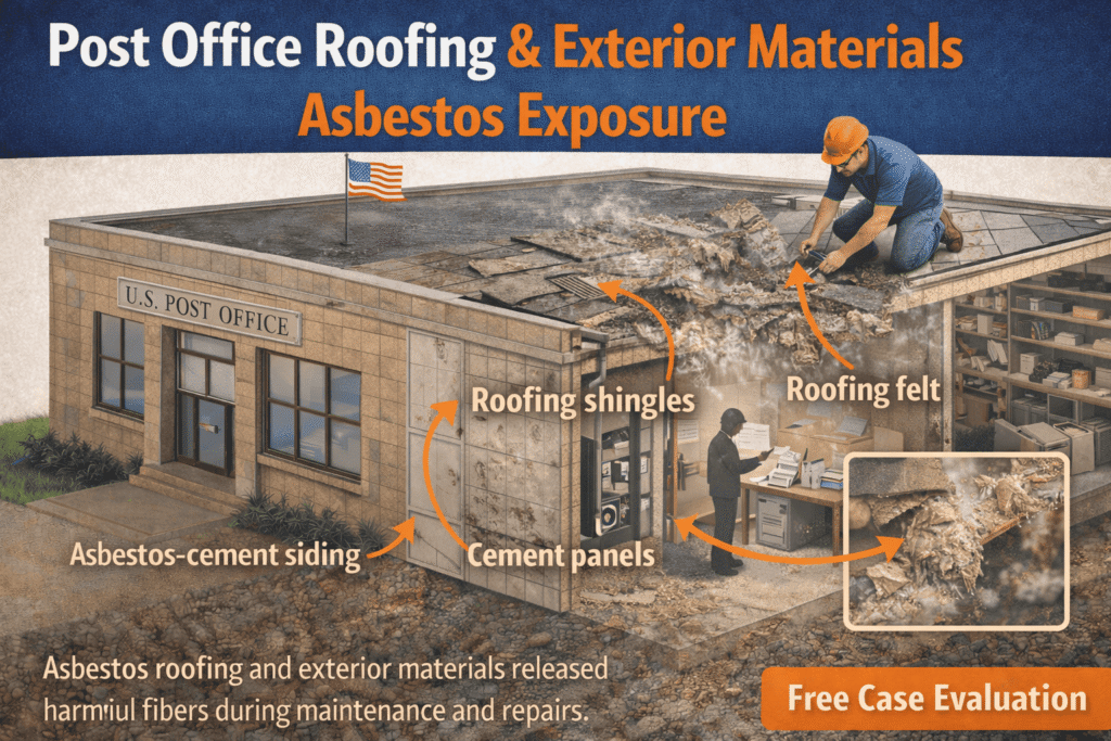 Post Office Roofing & Exterior Materials Asbestos Exposure - Mesotheliomahelp.center