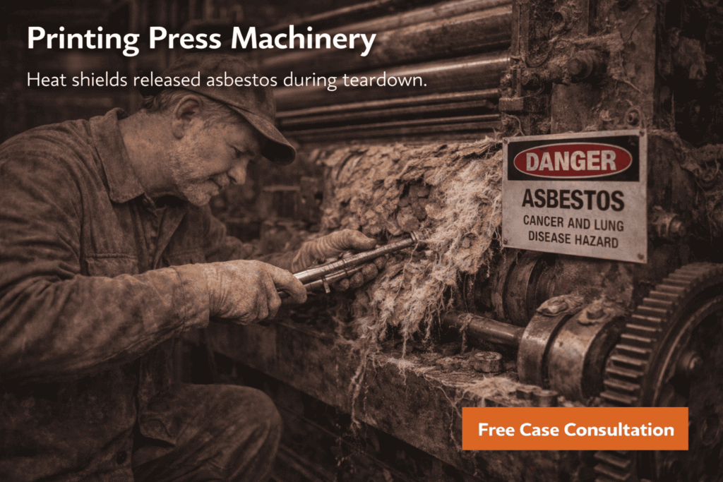 Printing Press Machinery Mesothelioma Lawsuit - Mesothelioma Help Center