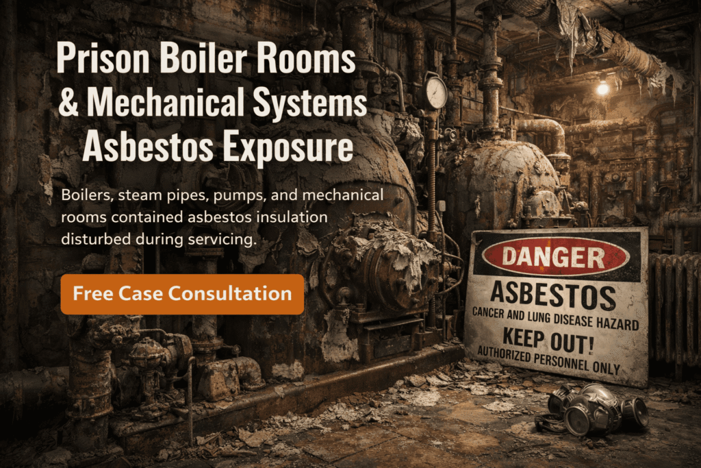Prison Boiler Rooms & Mechanical Systems Asbestos Exposure - Mesotheliomahelp.center
