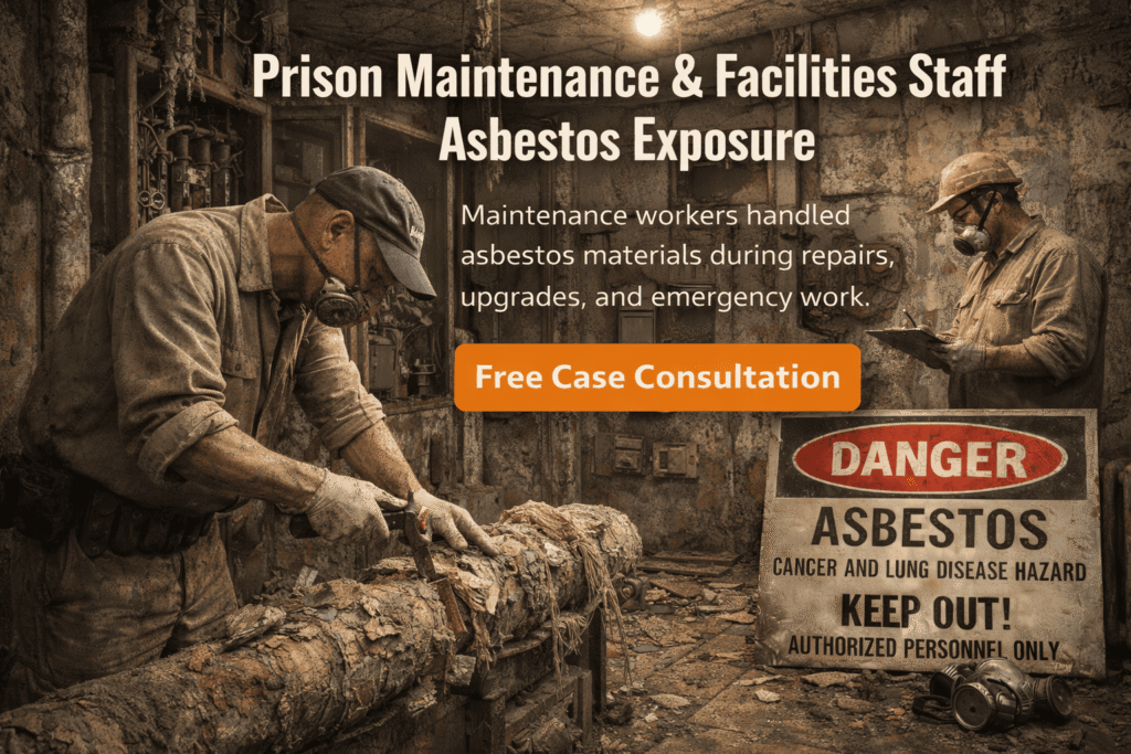 Prison Maintenance & Facilities Staff Asbestos Exposure - Mesotheliomahelp.center