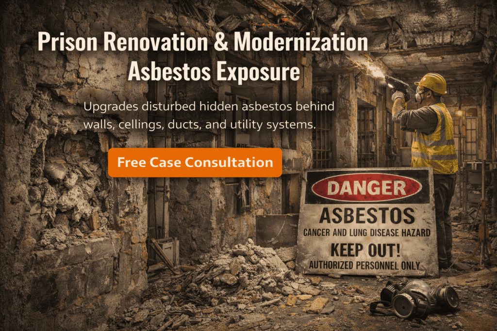 Prison Renovation & Modernization Asbestos Exposure - Mesotheliomahelp.center