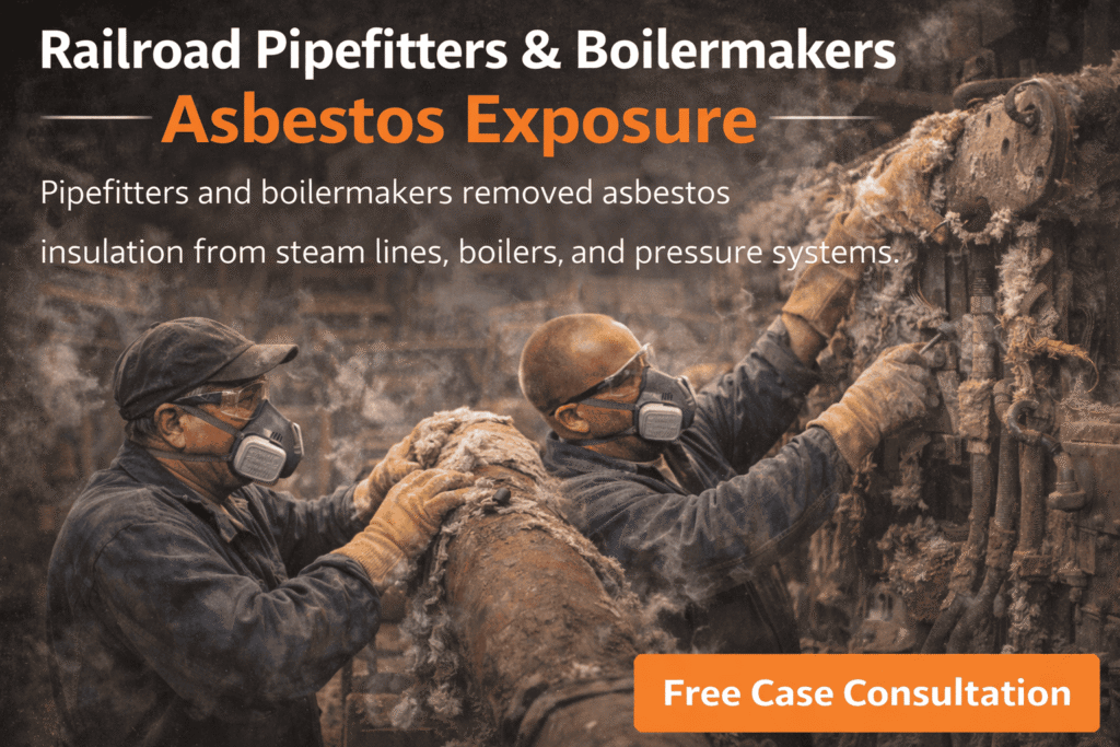 Railroad Pipefitters & Boilermakers Asbestos Exposure - Mesotheliomahelp.center
