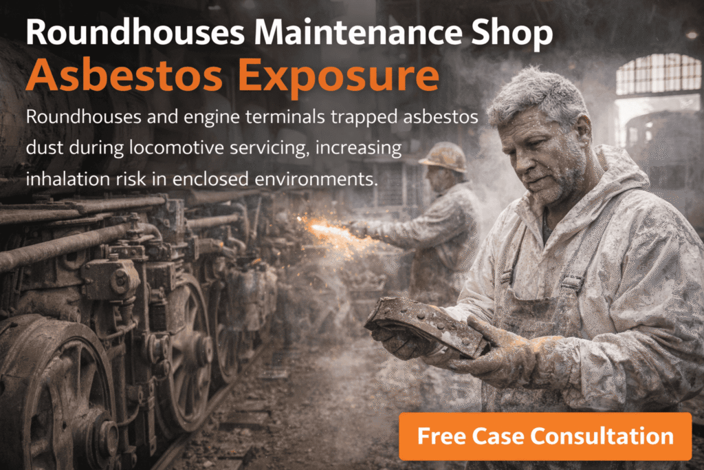 Railroad Roundhouse & Maintenance Shop Asbestos Exposure - Mesotheliomahelp.center
