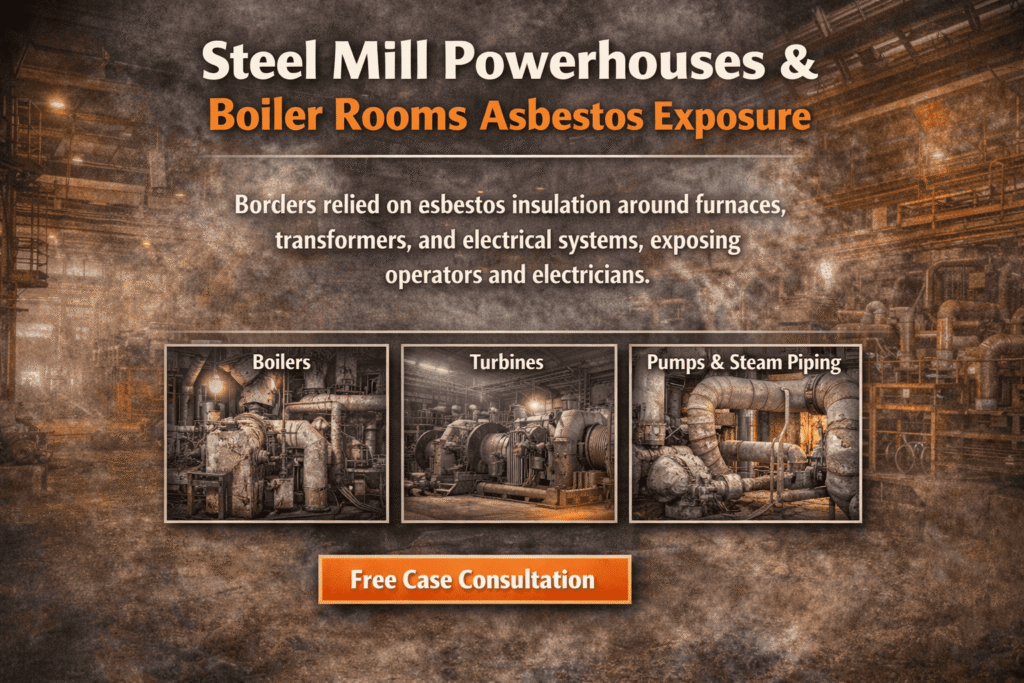 Steel Mill Powerhouses & Boiler Rooms Asbestos Exposure - Mesotheliomahelp.center