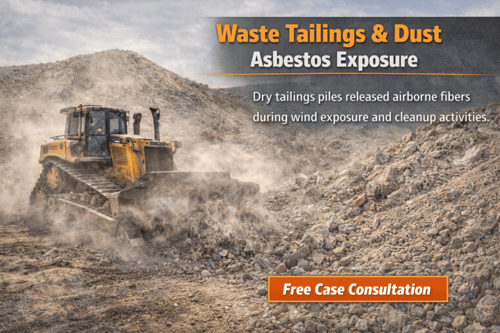 Waste Tailings & Dust Asbestos Exposure - Mesotheliomahelp.center