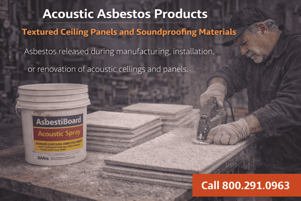 Acoustic Asbestos Products Mesothelioma Lawsuits - Mesotheliomahelp.center