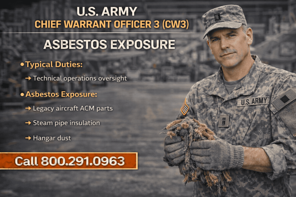 CW3 — Air Force Chief Warrant Officer 3 Asbestos Exposure - Mesotheliomahelp.center