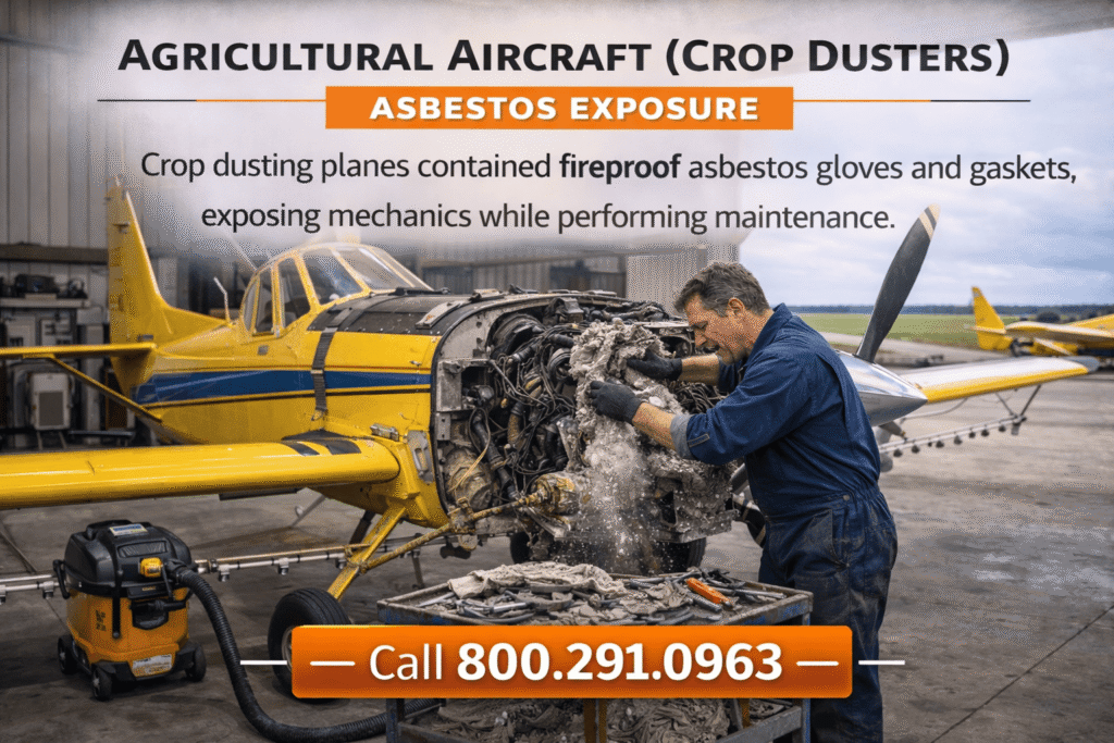 Civilian Contractor Agricultural Aircraft (Crop Dusters) – Asbestos Exposure - Mesotheliomahelp.center