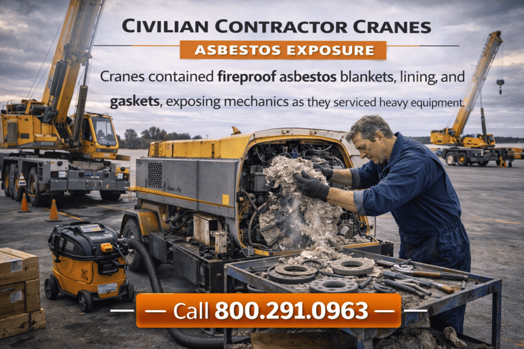 Civilian Contractor Cranes Asbestos Exposure