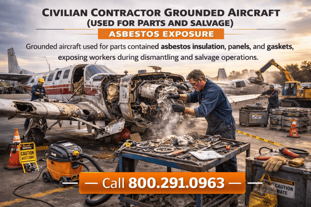 Civilian Contractor Grounded Aircraft Used for Parts – Asbestos Exposure Lawsuit - Mesotheliomahelp.center