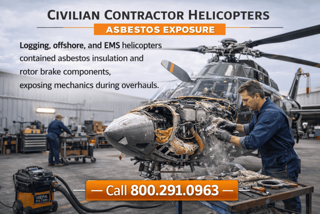 Civilian Contractor Helicopters – Civilian Asbestos Exposure - Mesotheliomahelp.center