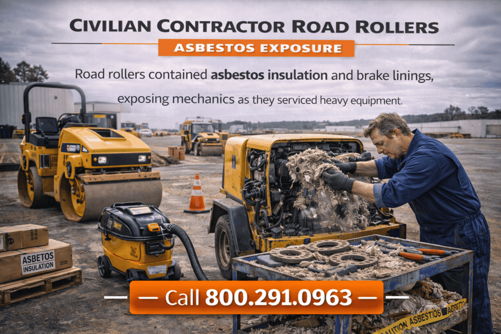 Civilian Contractor Road Rollers – Asbestos Exposure Lawsuit - Mesotheliomahelp.center