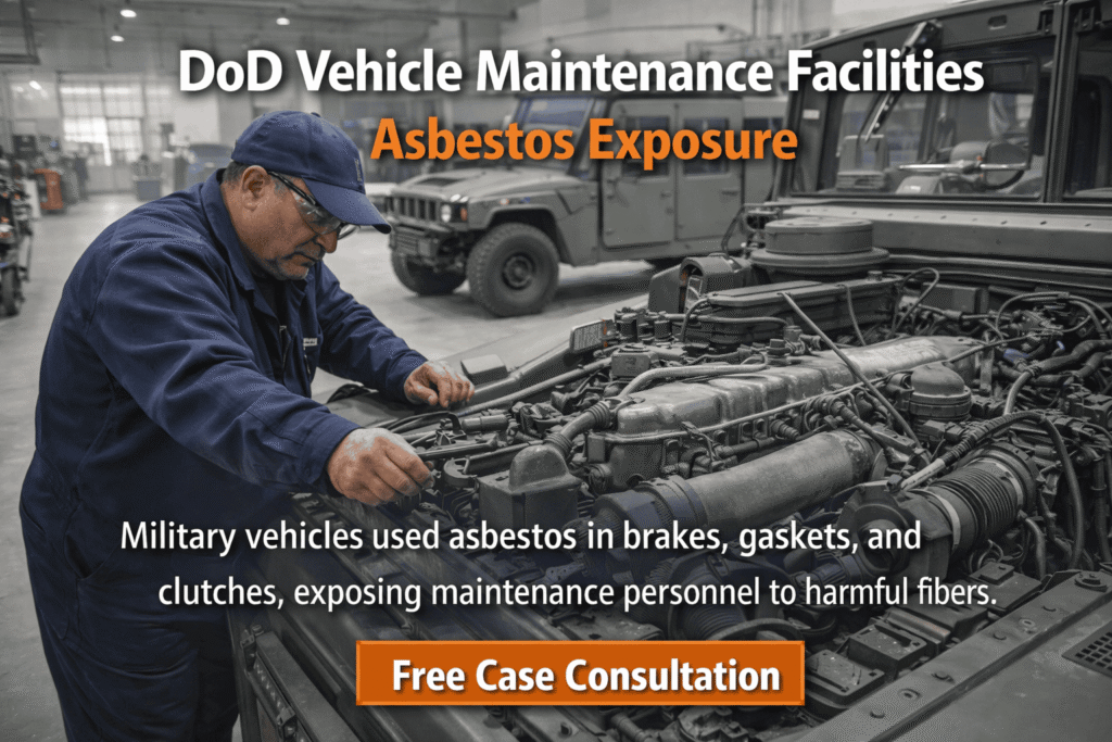 DoD Vehicle Maintenance Facilities Asbestos Exposure Lawsuit - Mesotheliomahelp.center