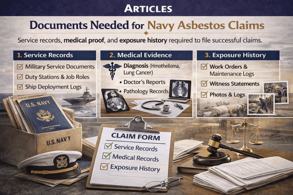 Documents Needed for Navy Asbestos Claims - Mesotheliomahelp.center