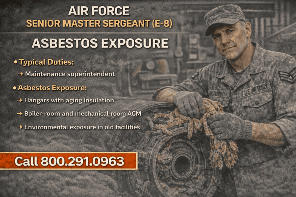 E-8 — Senior Master Sergeant (SMSgt) Asbestos Exposure - Mesotheliomahelp.center