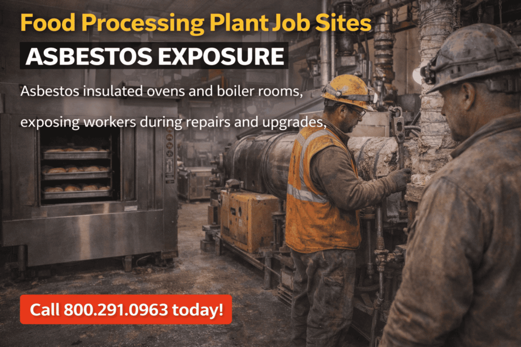 Food Processing Plant Job Sites Asbestos Lawsuit - Mesotheliomahelp.center