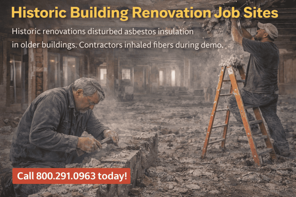 Historic Building Renovation Job Sites Mesothelioma Lawsuit - Mesotheliomahelp.center