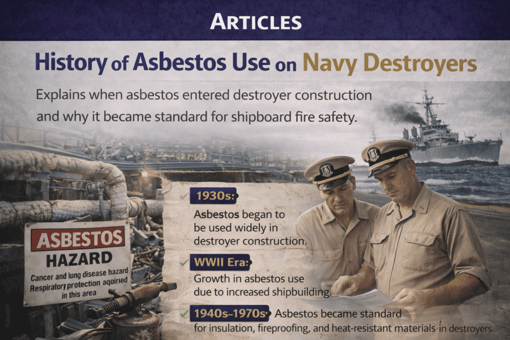History of Asbestos Use on Navy Destroyers - Mesotheliomahelp.center