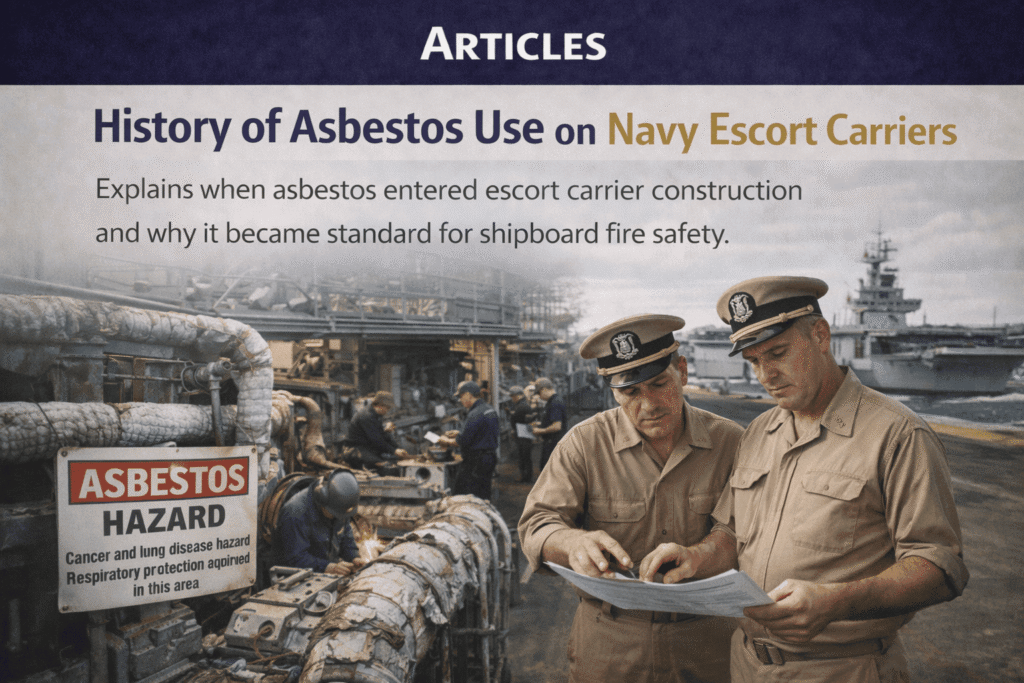 History of Asbestos Use on Navy Escort Carriers Lawsuit - Mesotheliomahelp.center